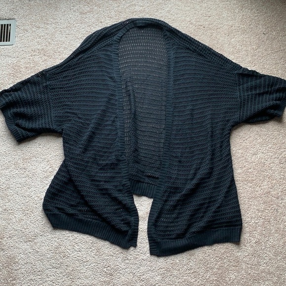 ModCloth short sleeve black cardigan - Picture 1 of 3